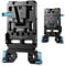 SIRUI V Mount Platte mit Dual 15 mm Stabklemmen, V Lock Mount akku Batterieplatte Sdapter für Kamera Stromversorgung, SC-VM-A
