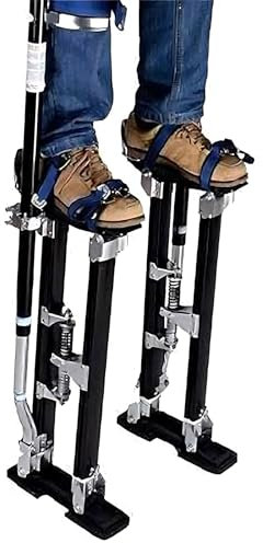 Trockenbau-Stelzen, verstellbare Aluminium-Stelzen für Erwachsene mit rutschfesten Fußplatten und Knieschonern, verstellbar von 38–120 cm Höhe, hält 242 Pfund, leicht zu bewegen, für Maler, Elektrike