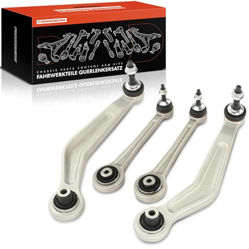 Frankberg 4-Teilig Querlenker Satz Kompatibel mit 5er E60 520-550 2.0L 4.8L 2001-2010 5er Touring E61 520-550 2.0L-4.8L 2004-2010 6er Cabriolet E64 630-650 3.0L-4.8L 2004-2010 Replace# 33306772242