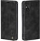 LBH Handyhülle für Sony Xperia 5 V in Schwarz mit Karten- und Geldfach Smartphone Hülle mit Standfunktion Flip Case Schutzhülle Magnetverschluss Vintage