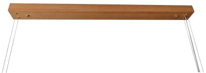 FRIESENLICHT Dekorativer Baldachin aus Holz (Eiche, 80 cm - Lampenlänge 120cm/4 Spots)
