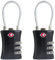 UP Security TSA Locks for Luggage, Small Combination Padlock, Luggage Locks TSA Approved, Padlock Combination with Cable, for Suitcase, Gym Locker, Gun Case, Ammo Can, Backpack Zipper (Black+Black)