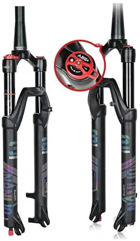 Wkantlaes Forcella Ammortizzata per Mountain Bike 26 pollici/29 Pollici MTB Bike Oil And Air Forcella Anteriore Cross Country Bike Cycles Forcella con Escursione da 120 mm,Cone Manual,29 inch