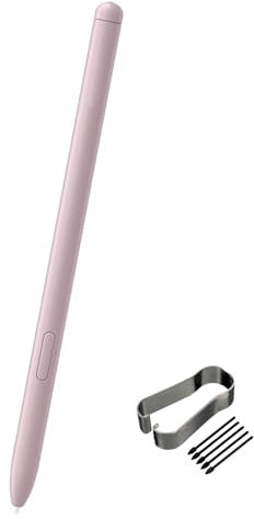 Galaxy Tab S6 Lite Stylus Pen - Lápiz capacitivo de repuesto para Samsung Galaxy Tab S6 Lite (EJ-PP610), S Pen para Galaxy Tab S6 Lite + puntas de repuesto gratuitas (rosa de gasa)