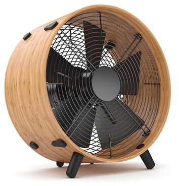 Stadler Form Ventilateur Otto de, en bambou, avec 8 vitesses, idéal en été et adapté à la chambre à coucher, au salon et au bureau, nettoyage facile, jusqu’à 22 watts