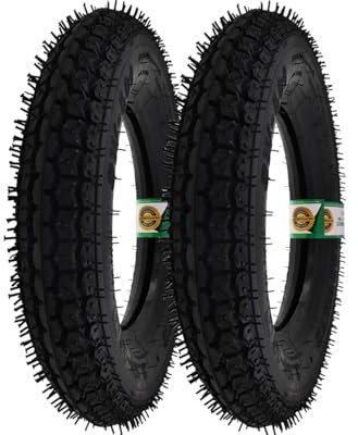 2EXTREME Speedways Reifen Set 3.50-10 51J TT – 2X Rollerreifen 10 Zoll Tubetype – Traglast je 195 kg – kompatibel mit Vespa PX 125, Piaggio Sfera 80, Peugeot Speedfight 2, Rex RS 500