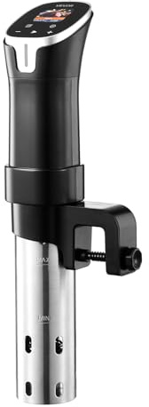VEVOR Thermoplongeur Cuisson Sous Vide 1100 W Cuiseur Sous Vide Wi-Fi avec Contrôle par Application, Écran Tactile LCD, 10 Recettes Prédéfinies, Chauffage Rapide, Température et Minuterie Précises