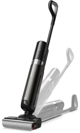 M10 Air Set scopa aspirapolvere lavapavimenti, aspirazione da 20.000 Pa | auto-pulizia con asciugatura ad aria calda (60 °C), design piatto a 180°, pulizia su due lati a 500 giri al minuto