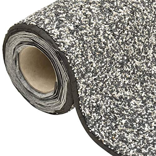 Steinfolie Grau 1000x60 cm PP-Vlies mit trinkwassersicherem Kleber, 4,5 mm stark, ideal für Teich, Bachlauf, Gartenbrunnen, Wasserspiel, Outdoor und Indoor Dekoration