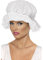 Hat Mop Cap White With Lace Trim for Fancy Dress Party Accessory