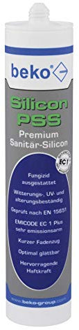 Silicon PSS Premium-Sanitär-Silicon 310 ml NEBEL