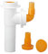 lira Raccordo 2 Vie con Attacco Lavatrice e lavastoviglie 40x120mm, Multicolore, Standard