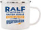 History & Heraldry Echter Kerl - Emaille Becher Ralf - individuelle und personalisierte Tasse mit Name und Spruch
