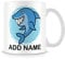 MUGGZ Shark Mug - Personalised Cup with Name - Gift for Kids – Custom Funny Coffee Mug – Unique Gift for Friends & Family