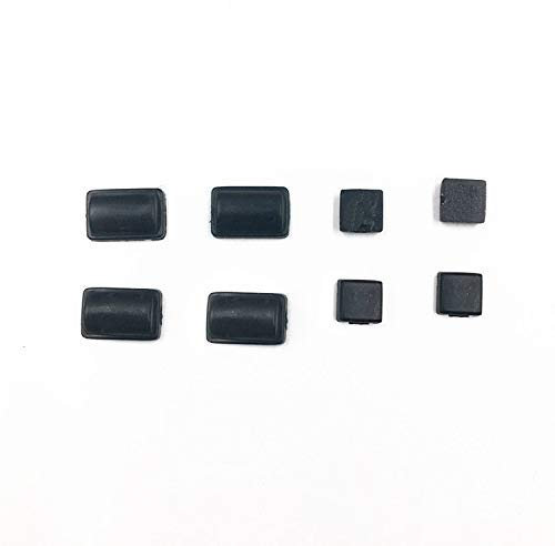 Tapa de rosca 8 en 1 de goma de repuesto para consola WII (negro)