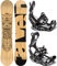 RAVEN Snowboard Set: Snowboard Solid Classic + Bindung FT360 (161cm + FT360 Black L)
