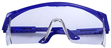 Letuwj Cristal de seguridad antivaho resistente a los rayos UV con templos ajustables.