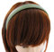 axy Haarreif Classic Vintage Leder Haarreifen Leather Hair band HR27CS (Maigrün)