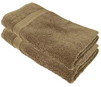 Julie Julsen® Bio Saunatuch-Set, 2 Saunatücher in 32 Farben erhältlich weich und saugstark Walnuss 80x200 cm