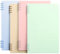 4 pièces Cahiers à Bobine, Blocs-Notes A5, Carnet de Notes Campus Wirebound, Carrelage à 180 °, 60 Pages, pour Bureau, École, Étudiant, Réunion d'Enregistrement (4 Couleurs)