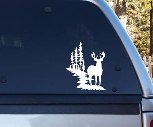 myrockshirt Hirsch Aichwald Natur Forst 15 cm Aufkleber Autoaufkleber Sticker ohne Hintergrund Auto PKW Lack Scheibe
