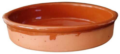 OFERTA Cazuela DE BARRO GRANDE DE CERÁMICA RÚSTICA DEL PAÍS. Producto de NOVEDAD. Hecho a mano en España. ENVÍO GRATIS. (32CM)