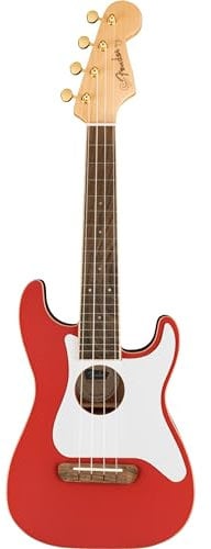 Fender Fullerton Strat Uke Fiesta Red Konzert-Ukulele