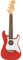 Fender Fullerton Strat Uke Fiesta Red - Konzert Ukulele