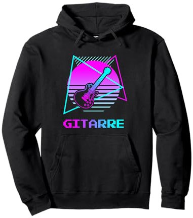 Retro Vintage Gitarre Instrument Gitarristen Pullover Hoodie