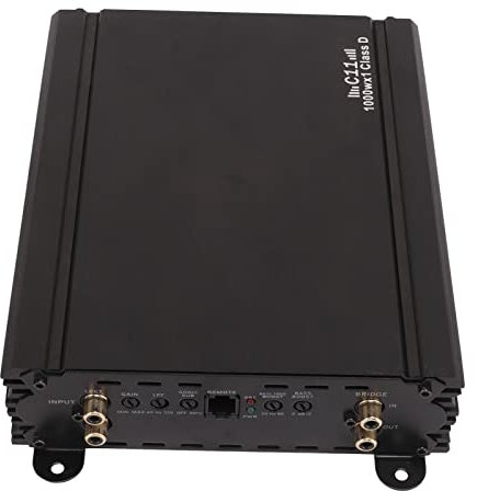 Amplificador de Coche 1CH 1000W Clase D Amplificador de Audio de Alta Sensibilidad Universal para Altavoz Subwoofer de Audio