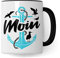 Moin Tasse Geschenkidee Morgen Kaffeetasse Geschenk für Norddeutsche Kaffeebecher Nordsee Ostsee Becher (Weiß & Schwarz)