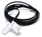 DRUT 2m, BT to BT 4 Wire 431A Male to Male Plug Telephone Flat Cable Lead (6.5ft, Black)