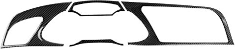 JORAsa Karbonfaser-Innenverkleidung, Rahmenabdeckung, kompatibel mit Audi A4 B8 2009–2010 (Armaturenbrett-Instrument, Tacho, Drehzahlmesser, Verkleidung B)
