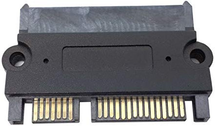 CY Adattatore convertitore di estensione SATA 2,5 da 3,5 2,5 22pin 7+15 maschio a SATA 22P 7+15 femmina con fori per le viti