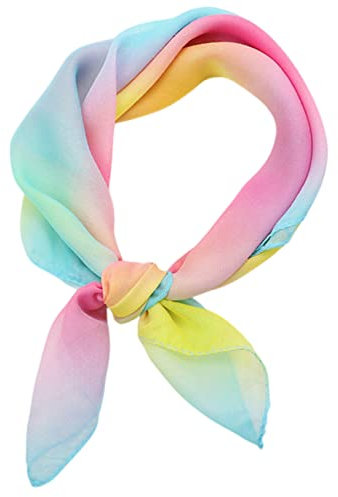 FAIRYGATE Chiffon Seidentücher Satin Bandana Seidentuch Halstuch Haartuch Vierecktuch Seide Damen Tuch Seiden Nickituch Tücher Hals Kopftuch Damen DA2624