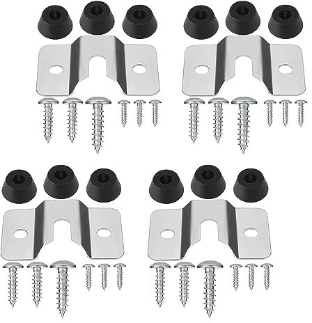 4 Sätze Dartscheibe Halterung, Dart Board Wandhalter, Wand Aufhängen Halterung Set, für Steeldartboards