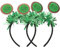 minkissy 2 Stück Kiwi-Stirnband Cosplay-Zubehör Modische Stirnbänder Schleife Haarspangen Kostüm Obsthut Damen-Stirnband Haarreifen Festival-Kopf-Accessoire