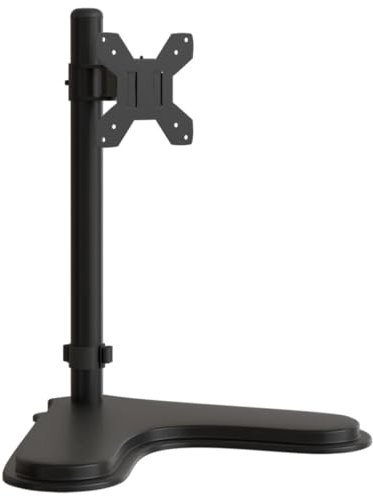 vidaXL Monitorhalterung, Verstellbar Monitor Tischhalterung mit C-Klemme, Bildschirmhalterung für 1 Monitor, Monitorständer Halterung, VESA 75/100 mm, Schwarz Stahl