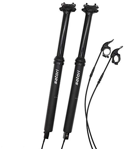 DJC Satori MTB Dropper Sattelstütze, verstellbare Höhe, Sorata Pro 150 mm Reise, internes Routing-Kabel, Fernbedienung verdrahtet (30,9 mm Durchmesser)