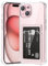 ÁRBOLORO Hülle für iPhone 15 mit Kartenfäch Transparent Silikon TPU Handyhülle Ultra Dünn Weiche Stoßfest Flexibel Handy Tasche Bumper Case für iPhone 15