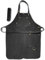 Angus Stoke Grembiule in pelle nera, originale in pelle di bufalo – Grembiule da uomo e donna – BBQ, barista e grembiule da cucina Henry, Nero , Taglia unica