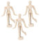 SHINEOFI Mannequin 3st Holzkünstler Schaufensterpuppe in Übergröße Gliederpuppe Aus Holz Figur Zeichnen Mann Actionfiguren Posierende Puppe Für Die Kunst Bambus Modellieren Marionette