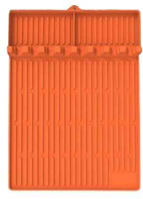 Enegg Silicone Griddle Tools Mat for Blackstone BBQ Grill, 3 in 1 Spatula Side Shelf Mat with Drip Pad, Grill BBQ Caddy Utensils Holder for Kitchen, Cooking & Countertop Accessories Kit