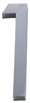 4 Inch Self-adhesive Door House Numbers 3D Mailbox Number Stickers Street Address for Mailbox Signs Chrome Plated (Grey-1)