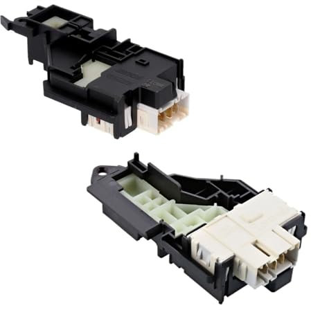 JCSPARES® - Elettroserratura Blocca Porta Sportello DA063663 P/5-R 3 Contatti Per Lavatrice Compatibile Con Electrolux Rex