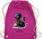 Turnbeutel Rucksack - Süßer Kleiner Drache mit Namen I Nachtdrache I Dragon I Drachen I Drachenzähmen - Unisize - Fuchsia - und dragons toothless baumwollrucksack drachenmotiv beutel