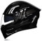 Woljay Casco Moto Modulare Integrato apribile Parasole caschi Doppia Visiera per uomo donna Scooter Adulto DOT ECER22-05 (Count Black Silver - Transparent Visor,M)