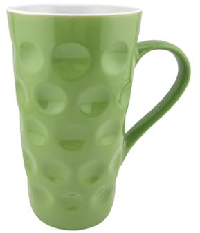 0,2 L Dubbetasse - Keramik Tasse 200 ml | Pfalz Retro Kaffeebecher | Pfälzer Kaffeetasse - Grün