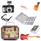 8 Stück Puppenhaus Zubehör Miniatur,Mini Koffer Set Miniatur Gartendekoration,Miniatur Puppenhaus Set,Reise Deko für Wichtel,DIY Wichtel Reise Zubehör mit Zahnbrüste Zahnpasta Bücher Brillen Koffer