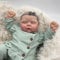 WMJKFG Lebensechte Reborn-Babypuppen, Ganzkörper-Vinyl, 50,8 cm, 3D-Hautbemalung, lebensgroße schlafende Babypuppen, die echt Aussehen, Neugeborene, anatomisch korrekte Babypuppen für Mädchen